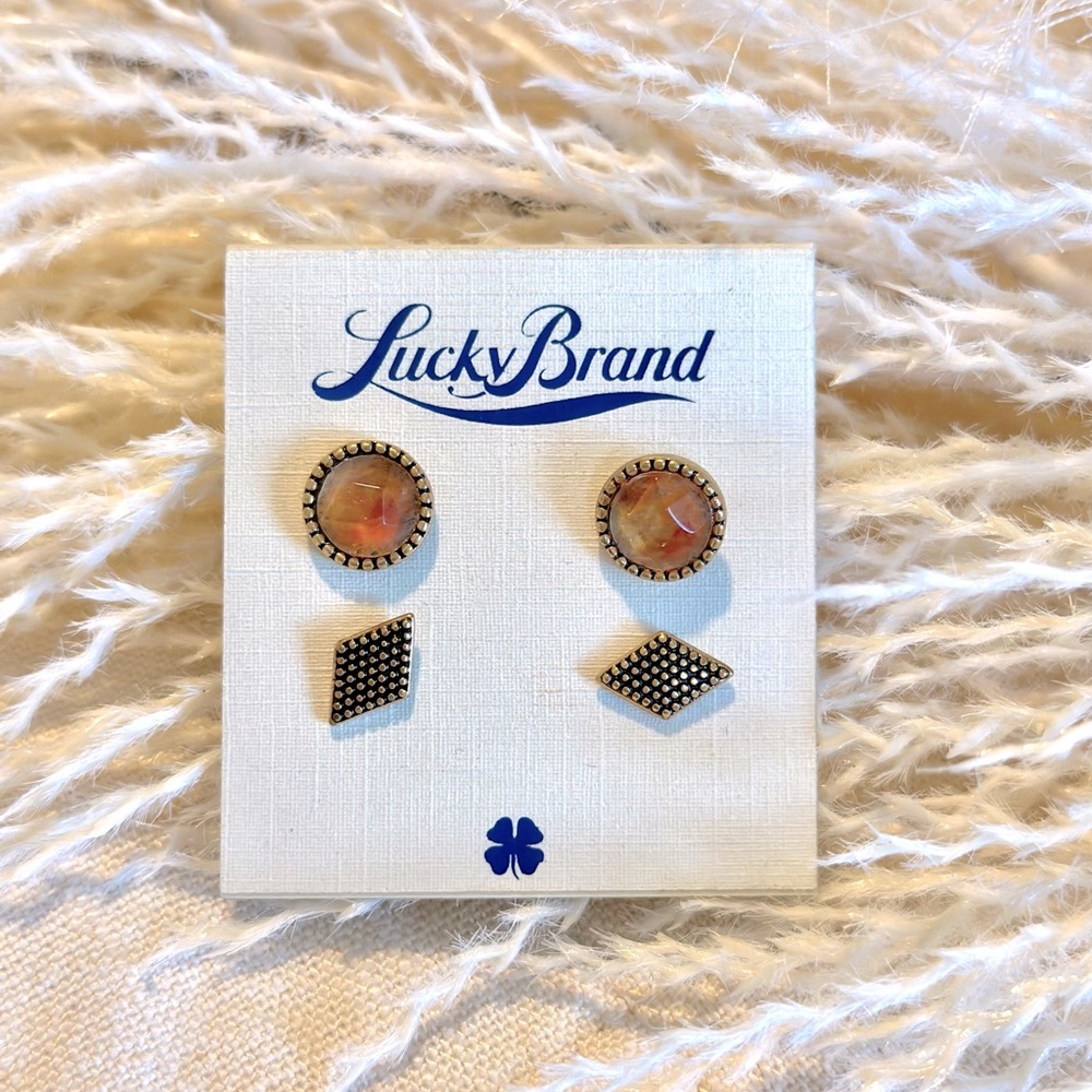 Lucky Brand stud earring set
